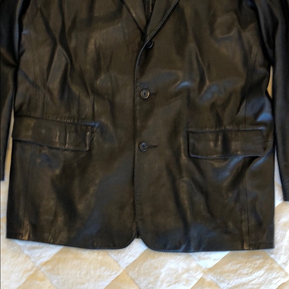Remy black leather blazer - Picture 3 of 13